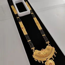 V.K.PAYAL.JEWELLERY Gold-Plated Artificial Beaded Mangalsutra-picture-16