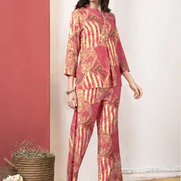 Anouk Printed  Top With Palazoo Co-Ords image 4