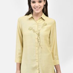 FUTURO Women Solid Shirt Collar Top-image-39