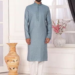 Arihant Rai Sinha Men Ethnic MotifsPure Silk Kurta Set-picture-34