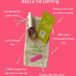 Indie Nails Set Of 5 Nail Color-5ml Each - FussyBeige-PawPrint-Cutting Chai-Mocha-Quietude image 3