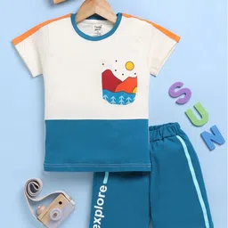 Toonyport Boys Colourblocked Top with Shorts-image-44