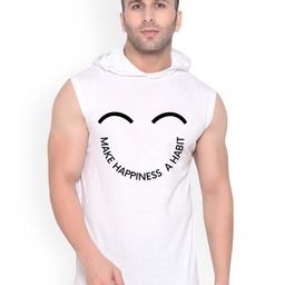 FABSTIEVE Make Happiness A Habit Printed Cotton Gym Vest-image-73