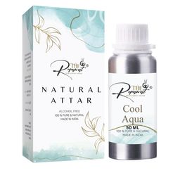 THE RUPAWAT Perfumery House Cool Aqua 100% Natural & Pure Alcohol Free Attar - 50 ml-image-92