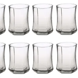 Bottle & 12 Glass Serving Lemon Set, Red, Clear, Glass - A905 Jug Glass Set-image-52