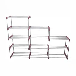 Decent Hut Red 12 Layer Stainless Steel Shoe Rack-70