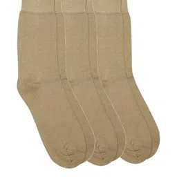 Akeeta Pack of 3 Khaki Plain Full Length Socks-picture-48