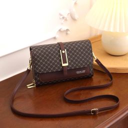Brown Women Sling Bag Stylish Trendy Multi-Pockets Casual Cross-Body-image-56