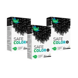 Vegetal Set Of 3 Safe Color Hair Color - 50 g Each - Soft Black-5