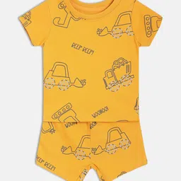 MINI KLUB Boys Printed Short Sleeves Pure Cotton T-Shirt With Shorts-image-61