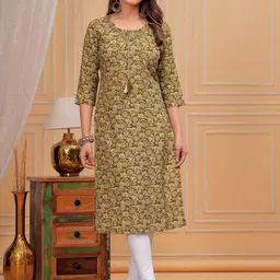 Moda Rapido Floral Printed Tie-Up Neck Kurta-45