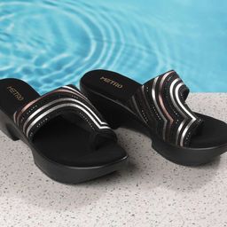 Metro Embellished Wedge Sandals-image-88