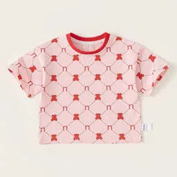 LULU & SKY Girls Printed Pockets T-shirt-picture-1