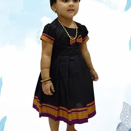 Mom and Me Black Cotton Dresses-image-88