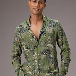 Banana Club Men Classic Floral Opaque Printed Casual Shirt-image-34
