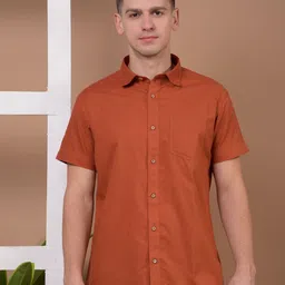 Canary London Smart Slim Fit Spread Collar Casual Shirt-picture-49
