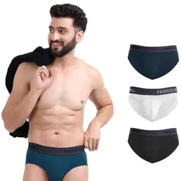FREECULTR Men Pack Of 4 Anti Bacterial Basic Briefs FCP-XT-B-CW-MB-PB-POB-L-picture-8