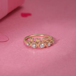 Mia by Tanishq 14KT Gold Diamond Finger Ring - 1.54 g-image-18