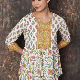 Melange by Lifestyle Women Floral Printed Cotton Tunic-image-89