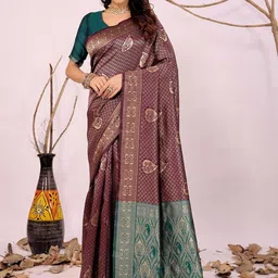 Moda Rapido Woven Design Zari Silk Cotton Kanjeevaram Saree-picture-51