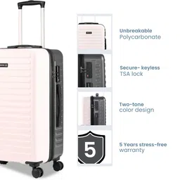 Assembly Textured 360 Degree Rotation Hard Large-Sized Trolley Bag 85L image 2