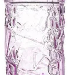 Vintage Glass Tumbler with Straw Attaractive Crystal Pattern Glass Water/Juice Glass-image-35