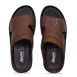 Ajanta Men Brown & Black Slip-On-image-97