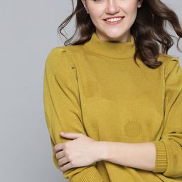 Mast & Harbour Women Mustard Pullover-image-24