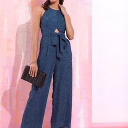 Tokyo Talkies Printed Basic Jumpsuit-12