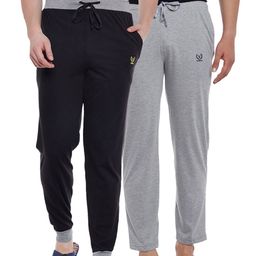 VIMAL JONNEY Men Pack of 2 Solid Lounge Pants DD9BDD10N-image-40