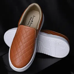 LOUIS STITCH Men American Tan Casual Slip-On Lightweight Sneakers-picture-13
