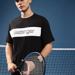 Slazenger Men Typography Printed Sports T-shirt-picture-30