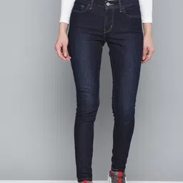 Levis Women Navy Blue Super Skinny Fit Stretchable Jeans 710-image-2