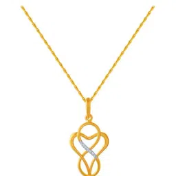 P.C. Chandra Jewellers 14 kt Gold Pendant without Chain-image-88