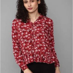 Allen Solly Red Printed Shirt-image-94