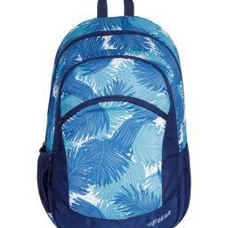 F Gear Nico Ferns Aqua Navy Blue Printed Small Backpack-image-16