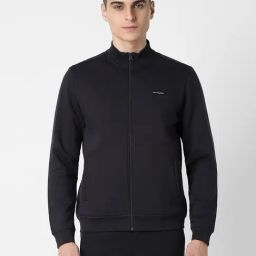 Van Heusen Black Regular fit Solid Casual Jacket-image-91