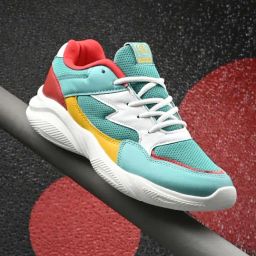 OFF LIMITS Men's ROGER Green, Off White & Yellow Running Shoes-picture-23