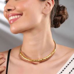 Rubans Gold-Tone Plated Necklace for Women-picture-41