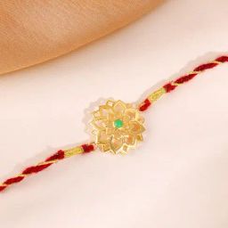 GIVA 925 Sterling Silver Golden Floret Rakhi-image-66