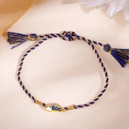 GIVA 925 Sterling Silver Golden Rainbow Bro Kids Rakhi-image-67