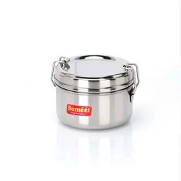 Sumeet Silver Stainless Steel 1 Unit Tiffin Box-20