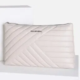 Van Heusen White Quilted Pouch-picture-31