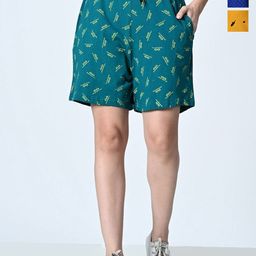 BAESD Women Printed High-Rise Shorts-image-24