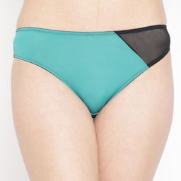 EROTISSCH Women Green & Black Colourblocked Briefs AIP-3A-image-45