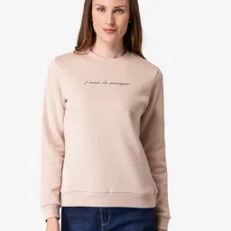 Mode by Red Tape Beige Full Sleeves Sweatshirt-80