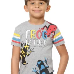 Jack & Jones Junior Grey Graphic Print T-Shirt-image-93