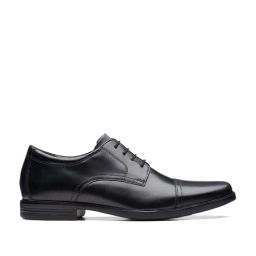 Clarks Men's Howard Cap Black Derby Shoes-image-91