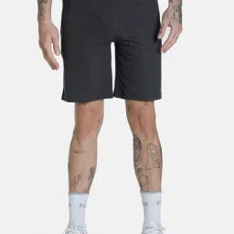 Puma Essentials Grey Cotton Regular Fit Shorts-11