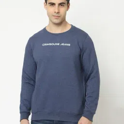 Crimsoune Club Blue Regular Fit Printed Sweatshirt-picture-20